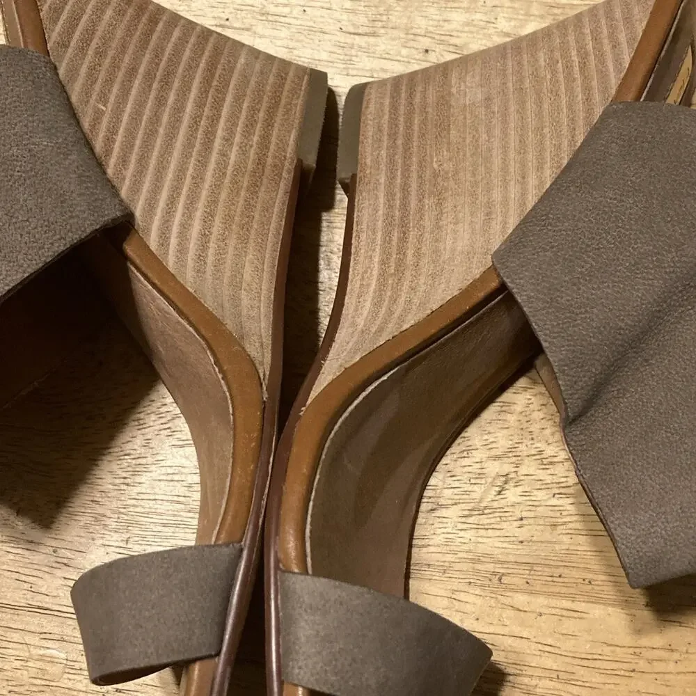 Halogen Espadrille Wedge Sandals, Women’s‎ Brown Suede Size 8.5